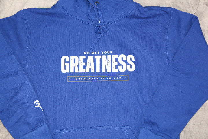 Copy of "GOD & GREATNESS"  HOODIE (UNISEX) - BLUE